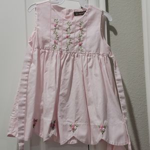12m pink rose dress